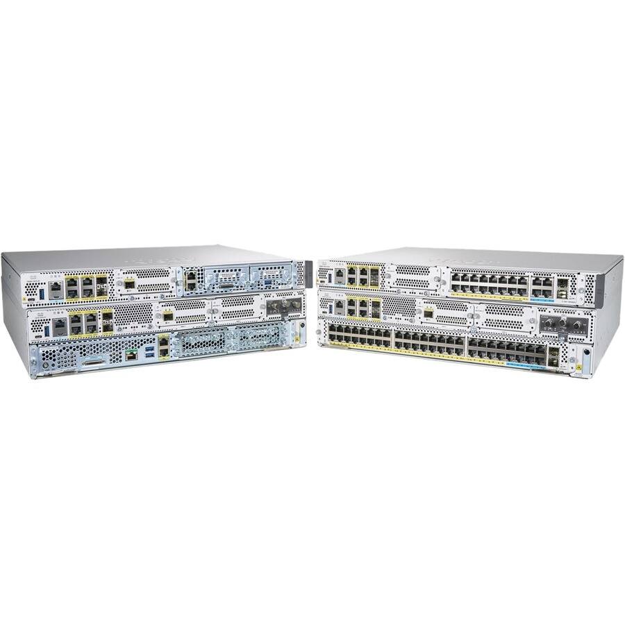Alt View 1. Cisco Consumer Products - Cisco Catalyst 8300 Router - 4 Ports - Management Port - 5 - 10 Gigabit Ethernet - 1U - Rack-mountable - Unknown.