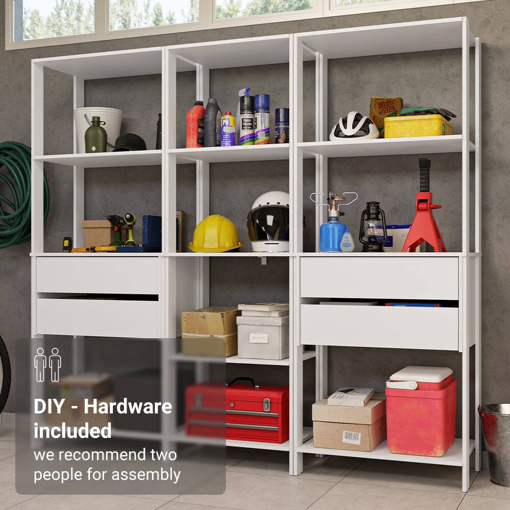 DIY - Hardware included  
we recommend two people for assembly