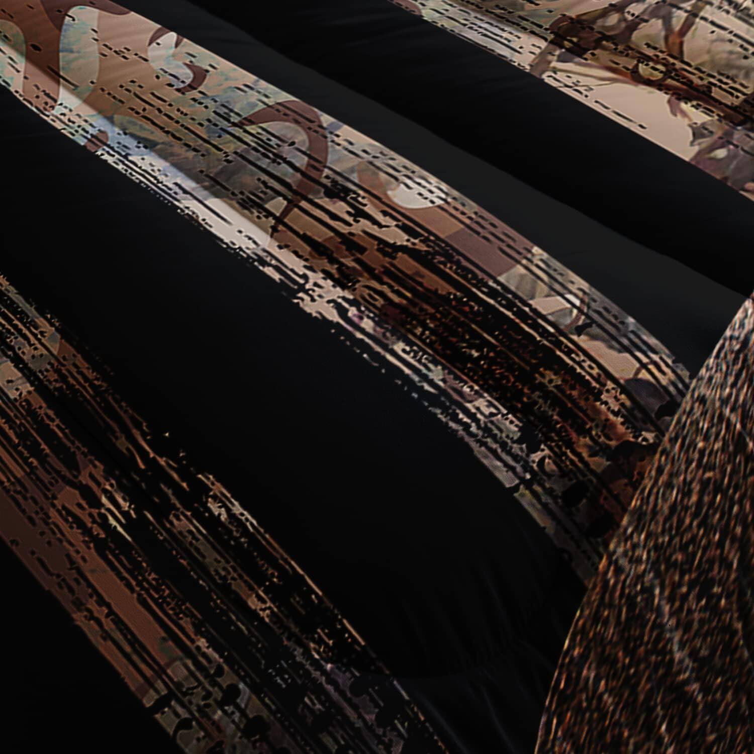 Alt View 4. Wikistore - WIKISTORE Deer Hunting Camo Comforter Set Queen Size American Flag Theme Bedding with 2 Pillowcases - As Picture.