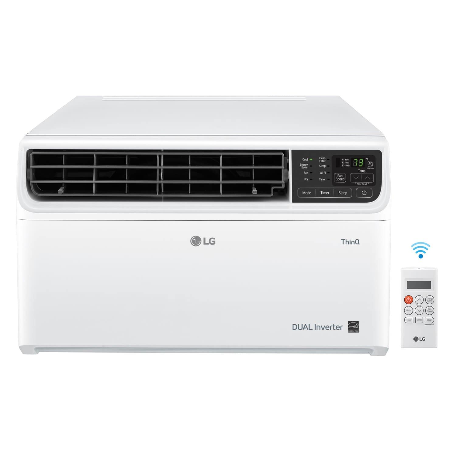 Th - 1a - iyy - - - - - - - - - 88 . - Temp -an Ceni -- - Mode Timer Sleep LG ThinQ - DUAL Inverter - - - LG