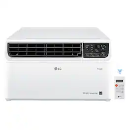 LG - 340 Sq. Ft. 8,000 BTU Smart Inverter Window Air Conditioner - White