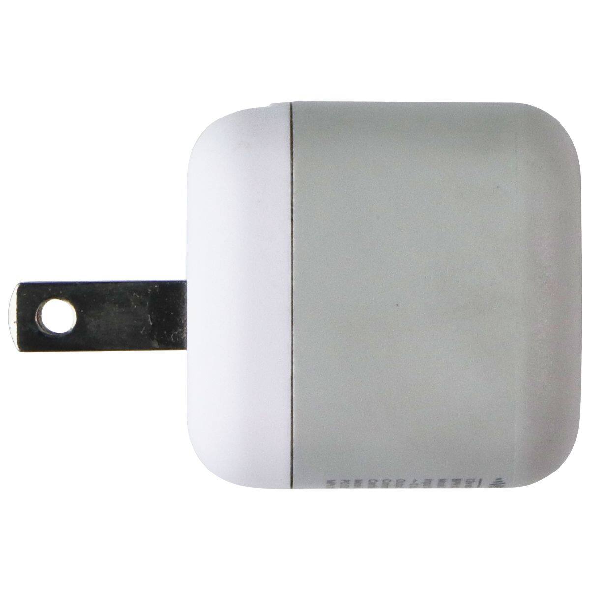Alt View 1. Ventev - 12W USB-A Ultra Fast Mini Wall Charger - White - White.