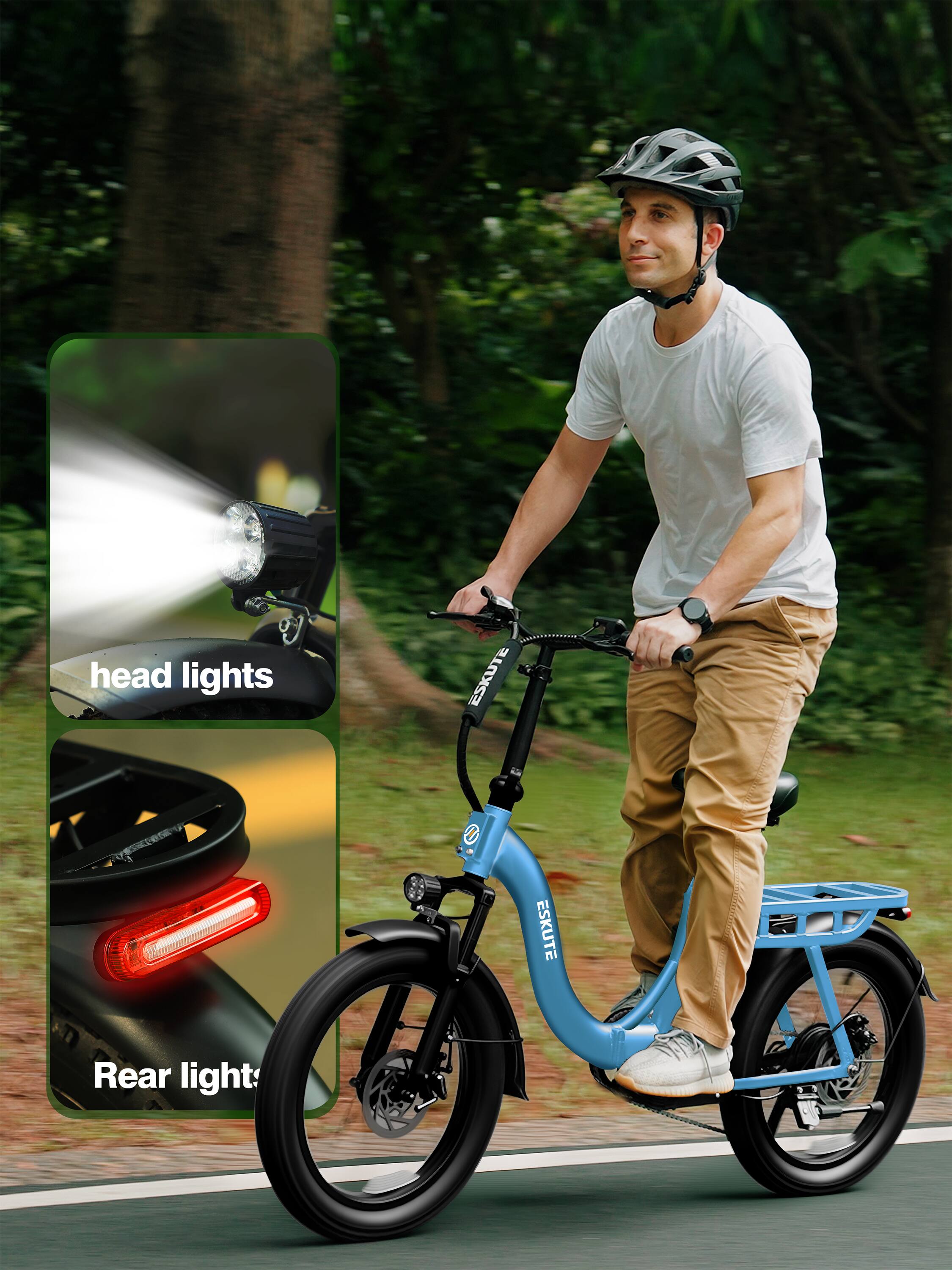 head lights  
ESKUTE  
Rear light: