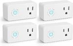 Front. BN-LINK - BN-LINK WiFi Heavy Duty Smart Plug Outlet, Timer Function, Works with Alexa & Google Assistant, No Hub, 4 Pack - White.