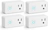 BN-LINK - WiFi Heavy Duty Smart Plug Outlet, Timer Function, Works with Alexa & Google Assistant, No Hub, 4 Pack - White