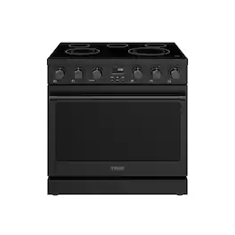Thor Kitchen - 6.0 Cu. Ft. Freestanding Electric Convection Range - Matte Black