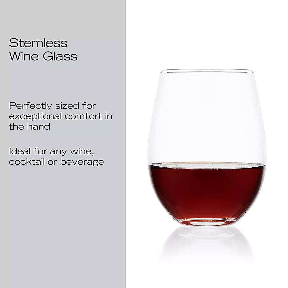 Stemless Wine Glass

Perfectly sized for exceptional comfort in the hand

Ideal for any wine, cocktail or beverage