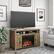Angle. Ameriwood Home - Farmington Electric Fireplace TV Console - Natural.