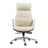 Front. Eureka Ergonomic - Ergonomic Executive Office Chair High Back - Off-white.