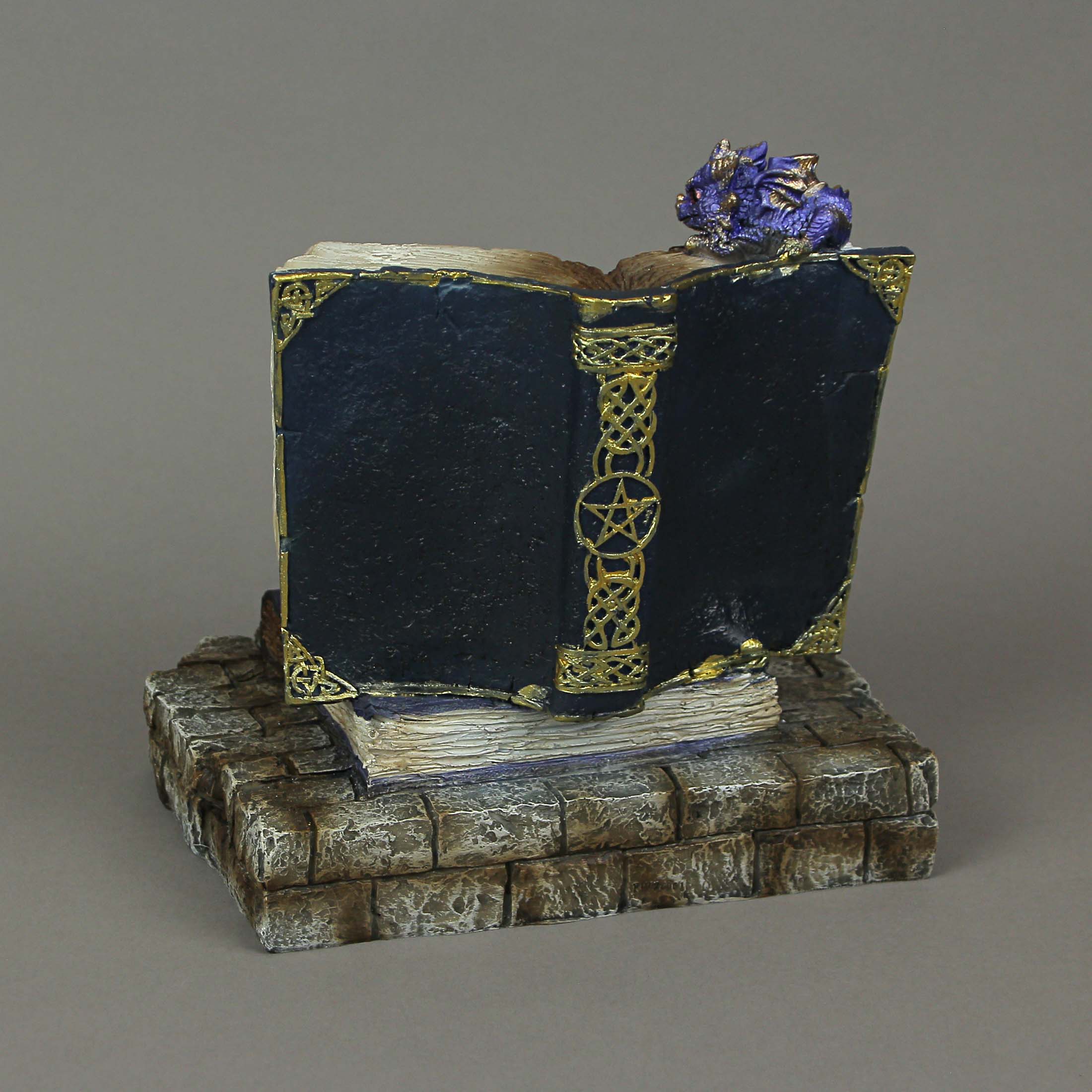 Alt View 4. Everspring Import Co. - Resin Magic Book LED Sculpture Decorative Accent Light Resting Dragon Figurine - Multicolored.