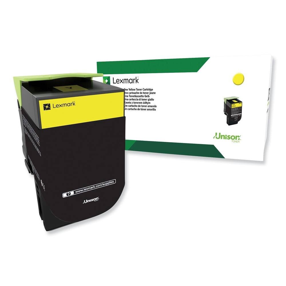 Lexmark - 80C0HYG 3000 Page-Yield TAA Compliant Return Program High-Yield Toner - Yellow