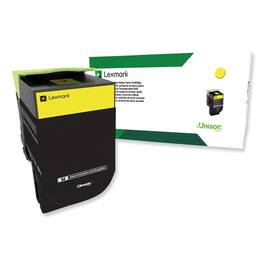 Lexmark - 80C0HYG 3000 Page-Yield TAA Compliant Return Program High-Yield Toner - Yellow