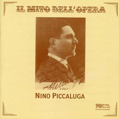 MATO OrERA Ja terorolo r alla halle Ay 1901 NINO PICCALUGA TO. 1905 5-1975 BONGIOVANNI
