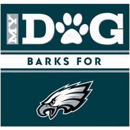 Imperial - Philadelphia Eagles 10" x 10.5" Dog Barks Wood Wall Art - Multicolor