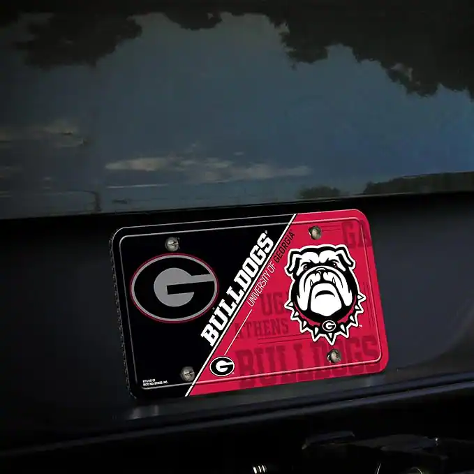 Uga Tag Rico Industries Georgia Bulldogs Logo 12x6 Metal License Plate Auto Tag ...