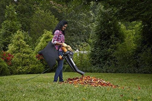 Left. JETRANSPORT - Wg509 12 Amp Trivac  3 In 1 Electric Leaf Blower Vacuum & Mulcher For Lawn Care - 350CFM Blower/Vac/Mulcher.