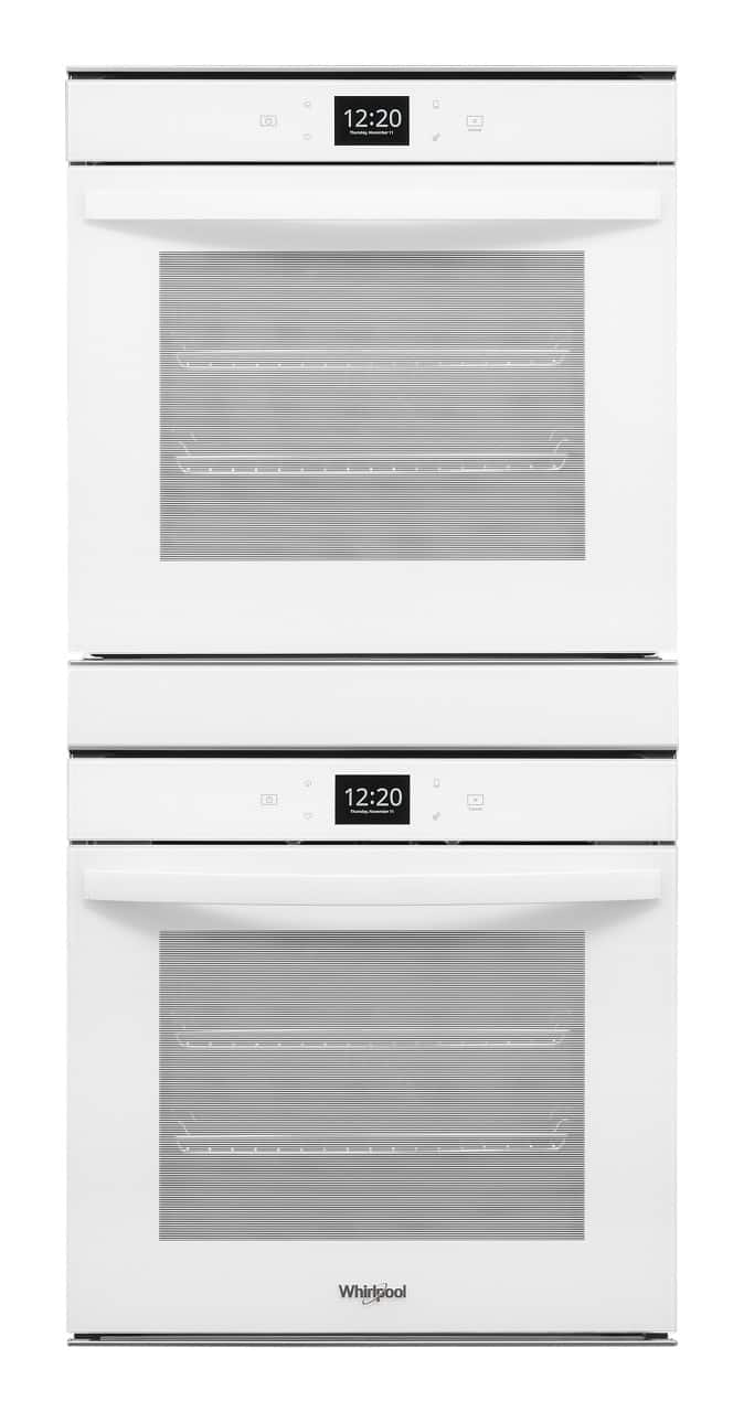 Whirlpool - 24 in. Built-In Double Electric Convection Wall Oven with WiFi - White