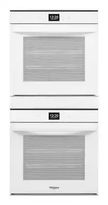 Whirlpool - 24 in. Built-In Double Electric Convection Wall Oven with WiFi - White