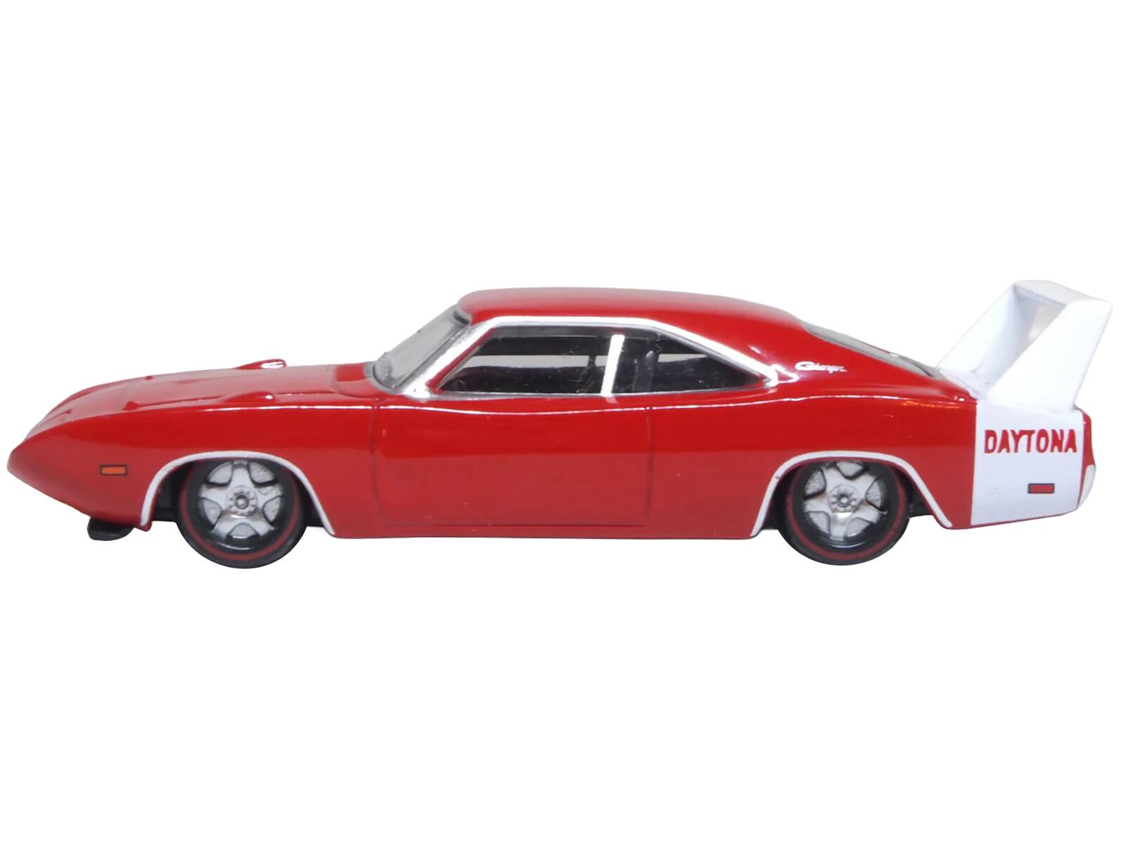 Angle. Oxford Diecast - 1969 Dodge Charger Daytona Red with White Stripe 1/87 (HO) Scale Diecast Model Car by Oxford Diecast - Red with White.