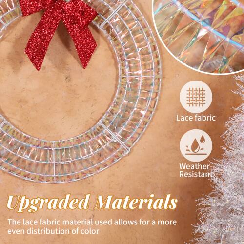Upgraded Materials

The lace fabric material used allows for a more even distribution of color.

Lace fabric
Weather-Resistant