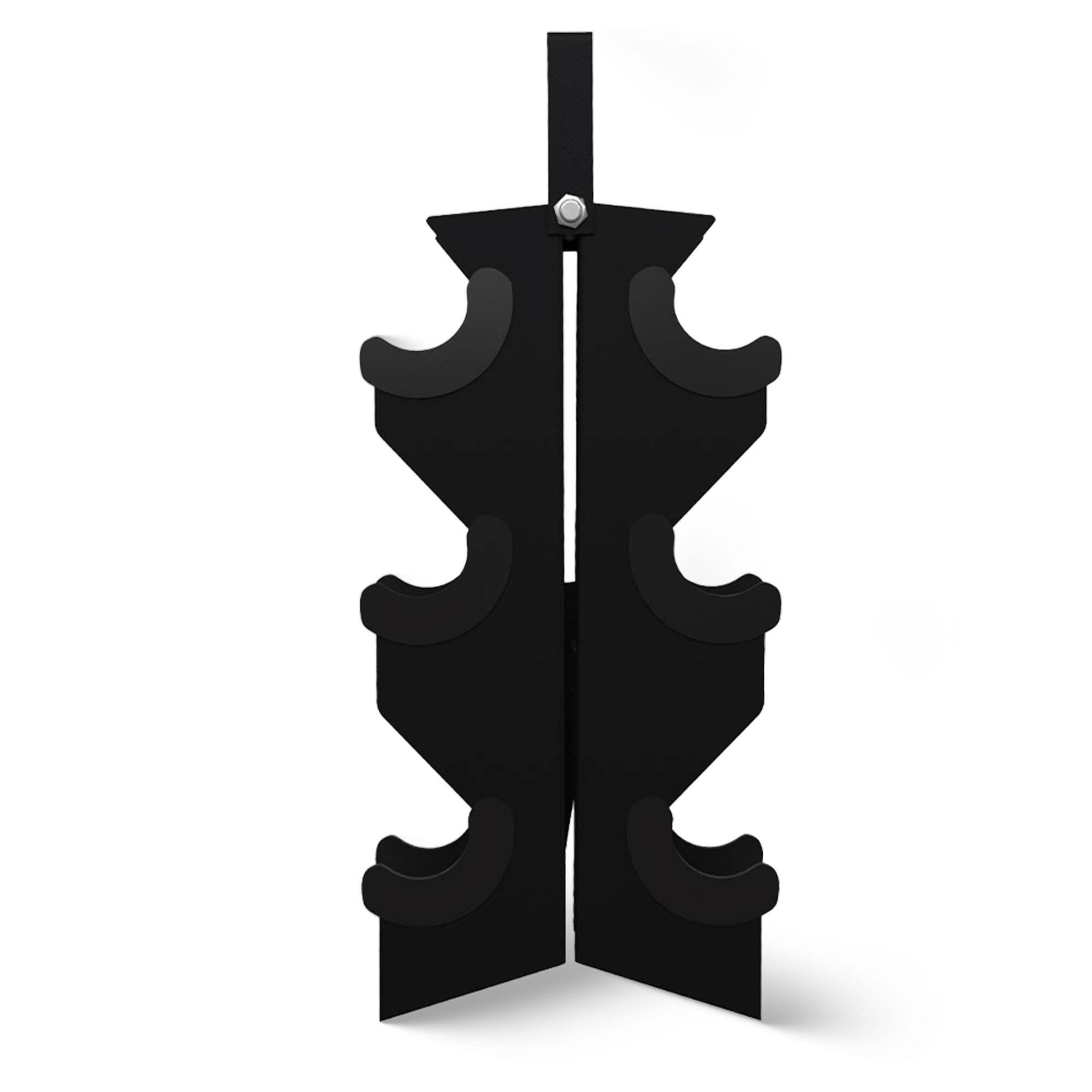 Alt View 7. BalanceFrom Fitness - BalanceFrom Fitness Signature Alloy Steel Rubber Encased Hex Dumbbell Set, Black - Black.