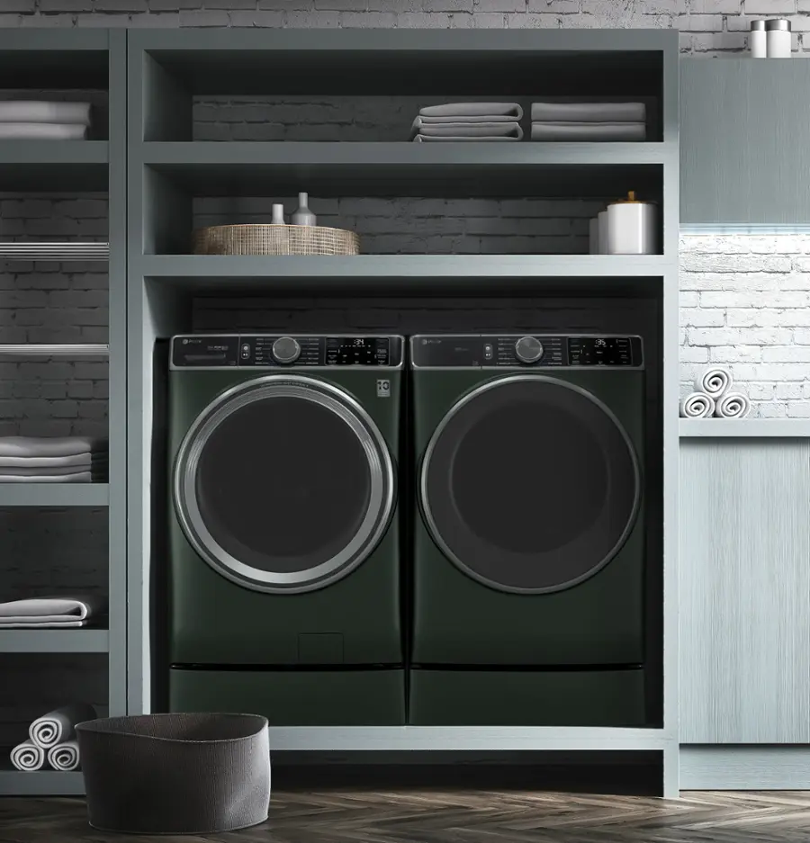 GE Profile 5.5 Cu. Ft. High Efficiency Stackable Smart Front Load ...