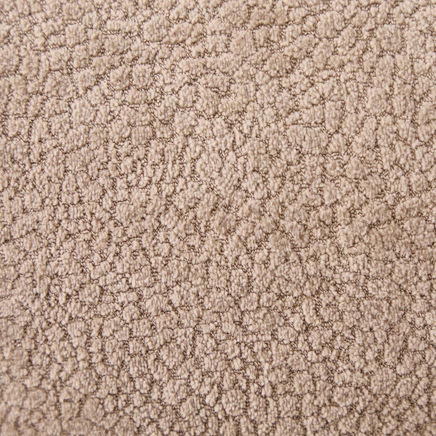 Alt View 6. Trinkets Crazed - 88" Boucle Sectional Loveseat Sofa, Comfy Modular Convertible Couch Sofa Set w/Pillows - Light Brown.