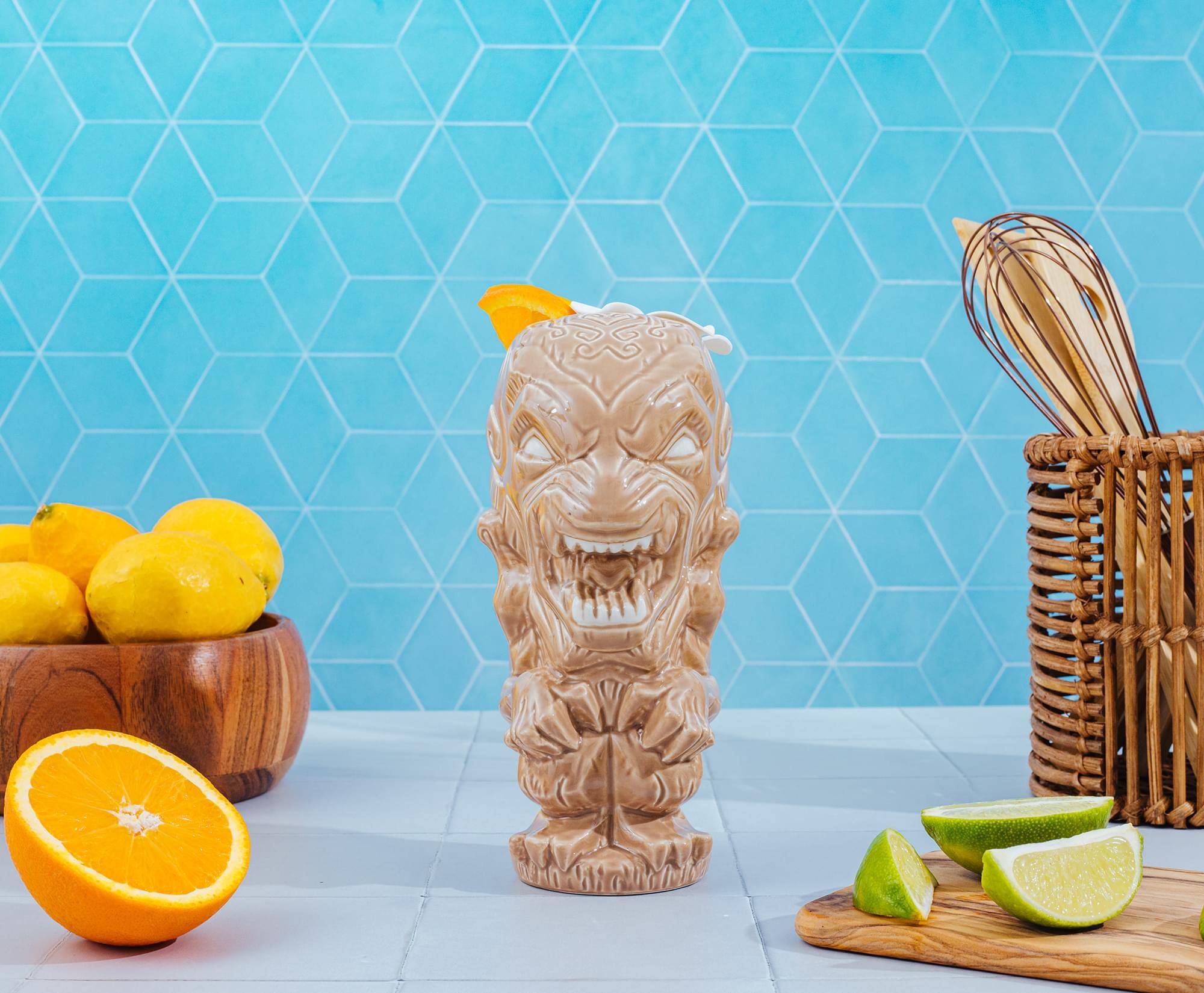 Alt View 2. ThinkGeek - Geeki Tikis Monster Cereals Yummy Mummy Ceramic Mug | Holds 16 Ounces - White.