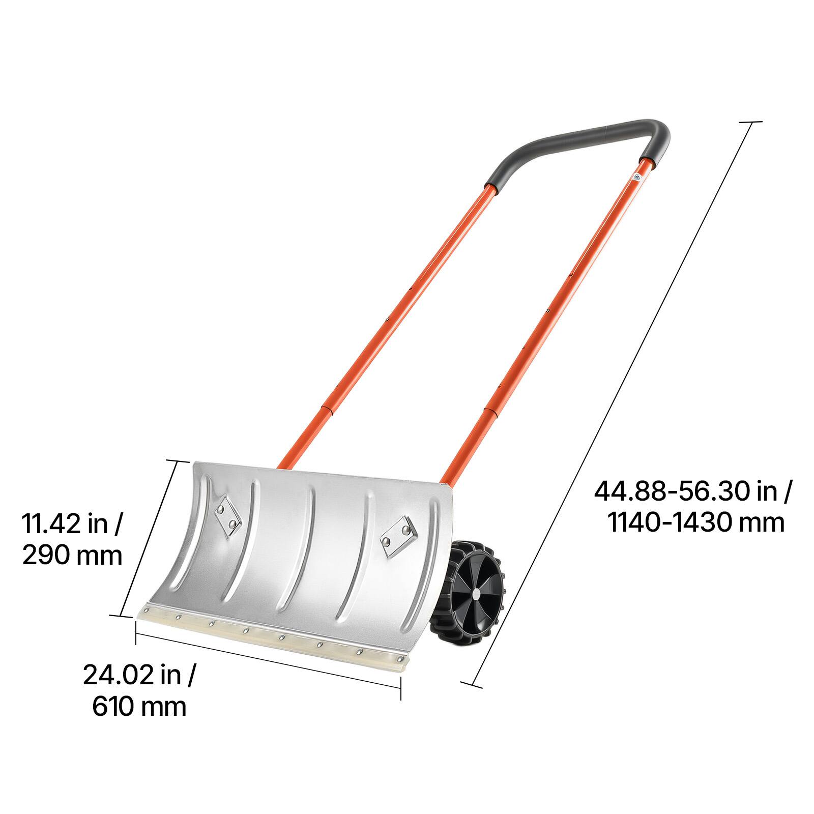 11.42 in / 290 mm  
24.02 in / 610 mm  
44.88-56.30 in / 1140-1430 mm