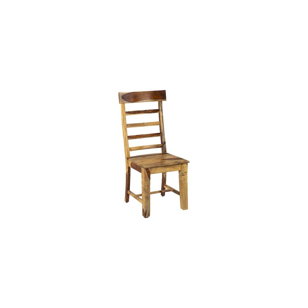 Alt View 1. Porter Designs - Taos Solid Sheesham Wood Ladderback Dining Chair - Natural.