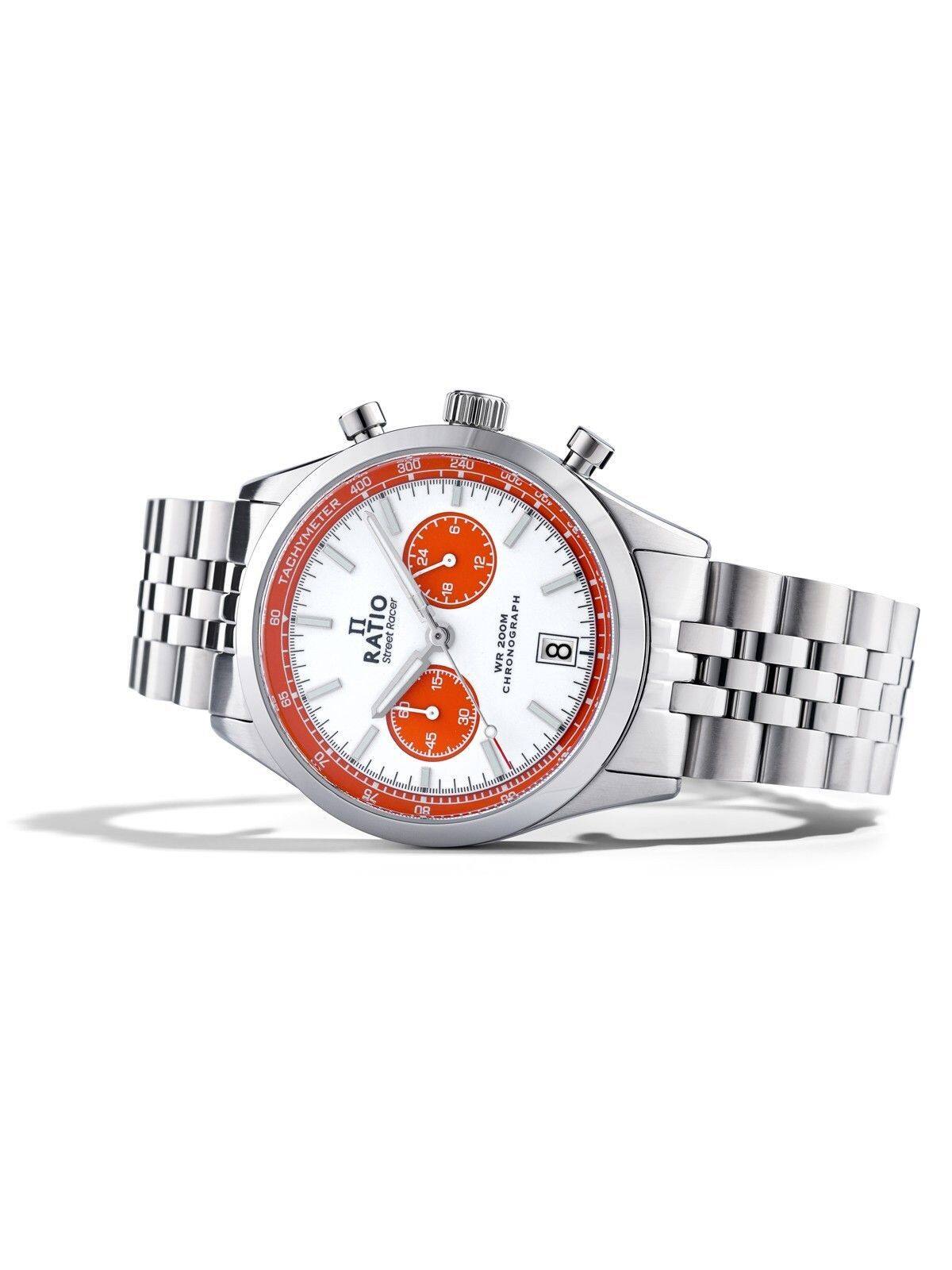 300 240 400 30  
8 TACHYMETER 24 B 12 n H 09  
RATIO StreetRacer Street  
WR 200M CHRONOG  
8 15 99 10 30 45 70 75 BA R
