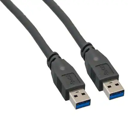 Front. Sanoxy - Sanoxy 15ft USB 3.0 SuperSpeed A Male to A Male Cable, Black - Black.