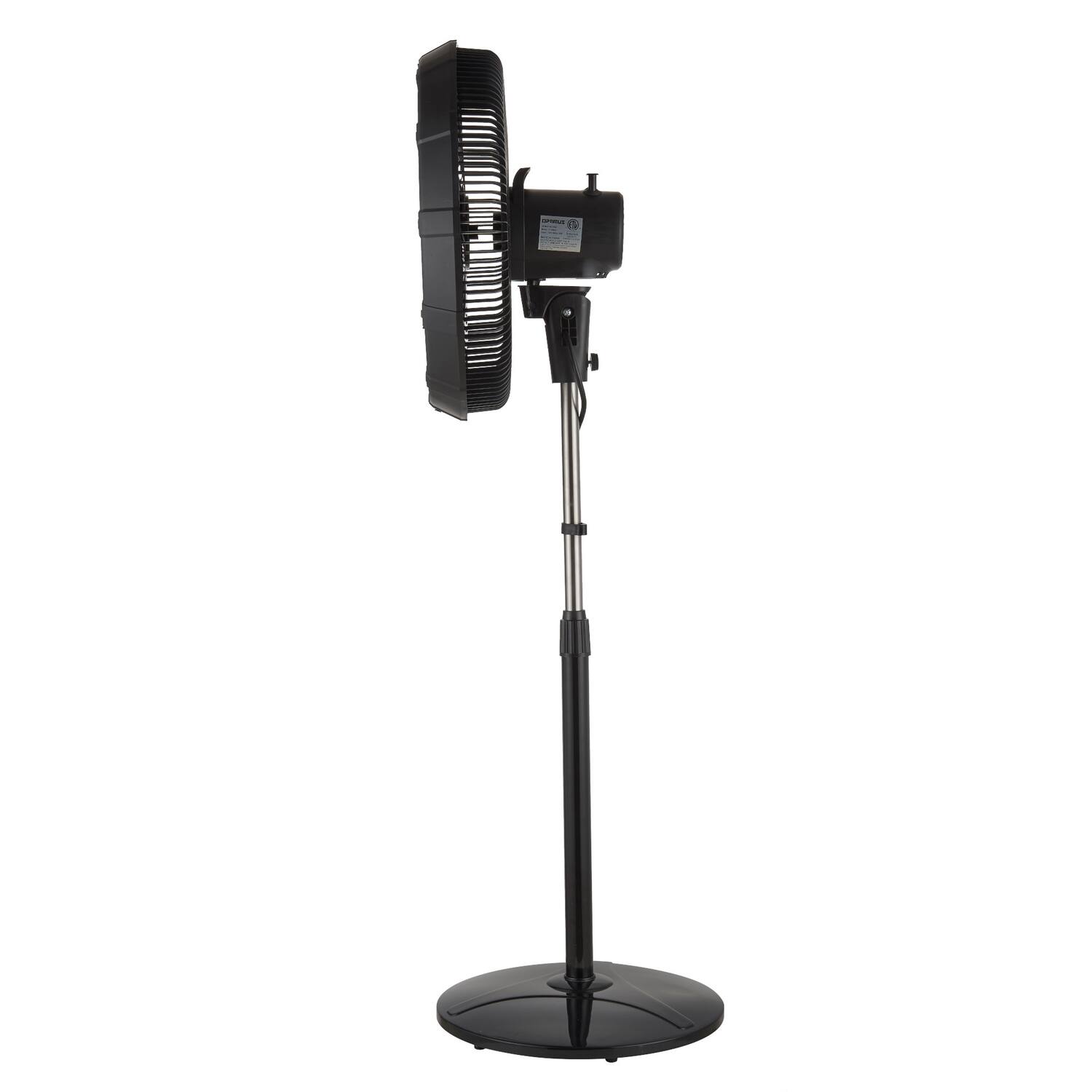 Alt View 10. Optimus - 18" 3-Speed Oscillating Outdoor Stand Fan with Misting Ring, F-1888 - Black.