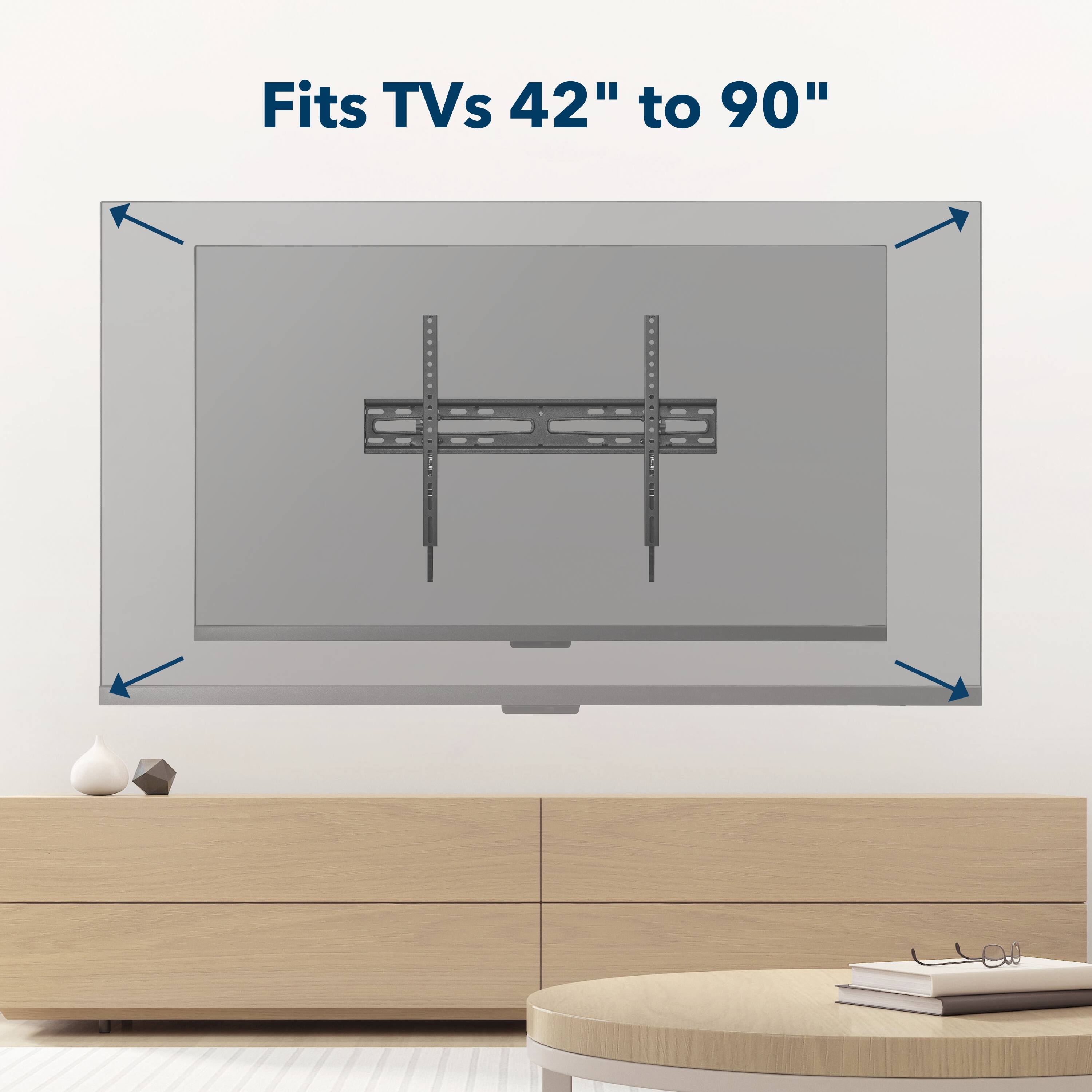 Fits TVs 42" to 90"