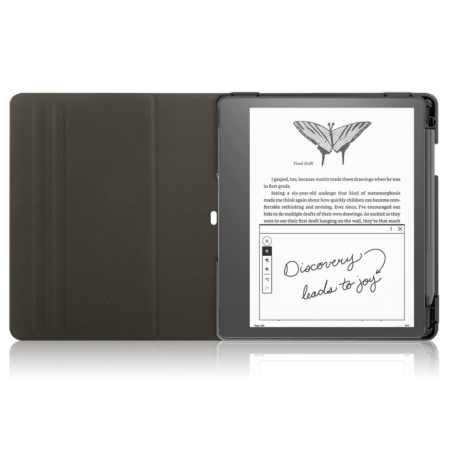 Alt View 14. SaharaCase - Leather Bi-Fold Folio Case for reMarkable 2 - Black.