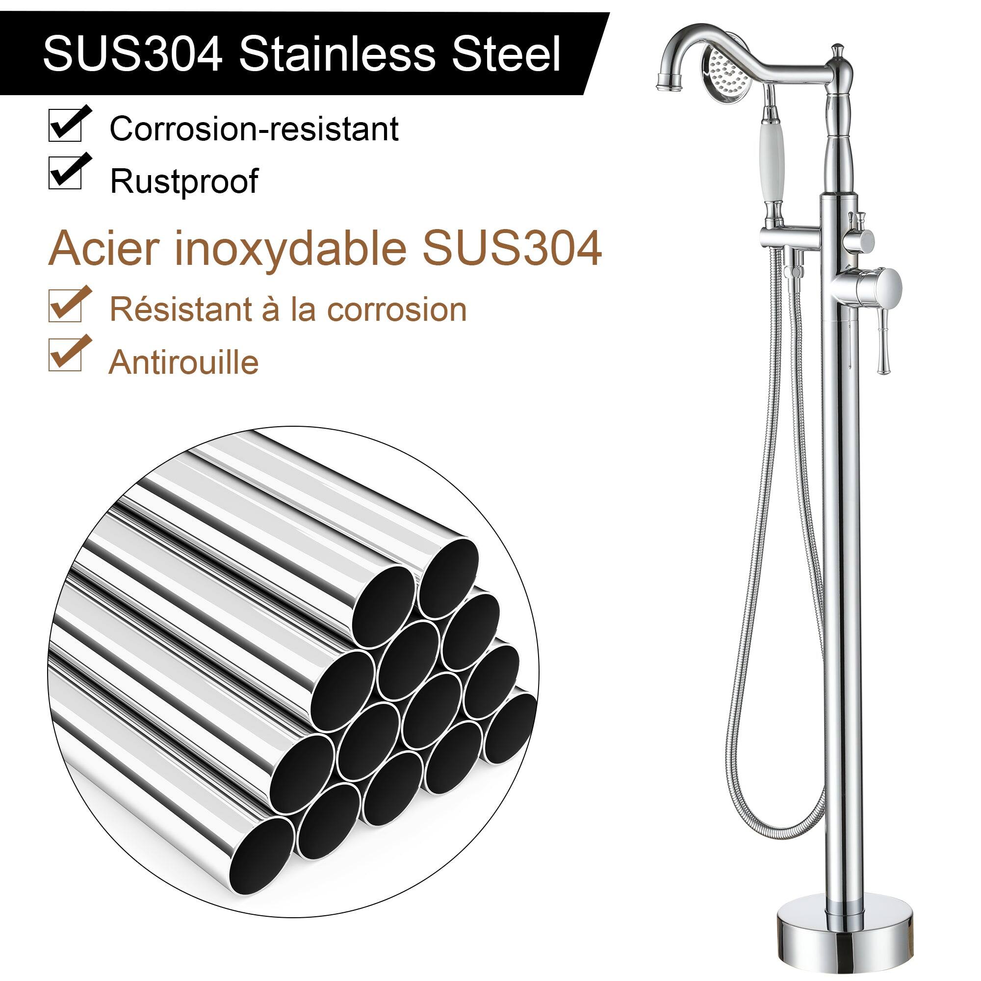 SUS304 Stainless Steel, Corrosion-resistant, Rustproof, Acier inoxydable SUS304, Résistant à la corrosion, Antirouille