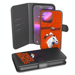 Keyscaper - NFL - Denver Broncos - iPhone Wallet Case - 15 - Black