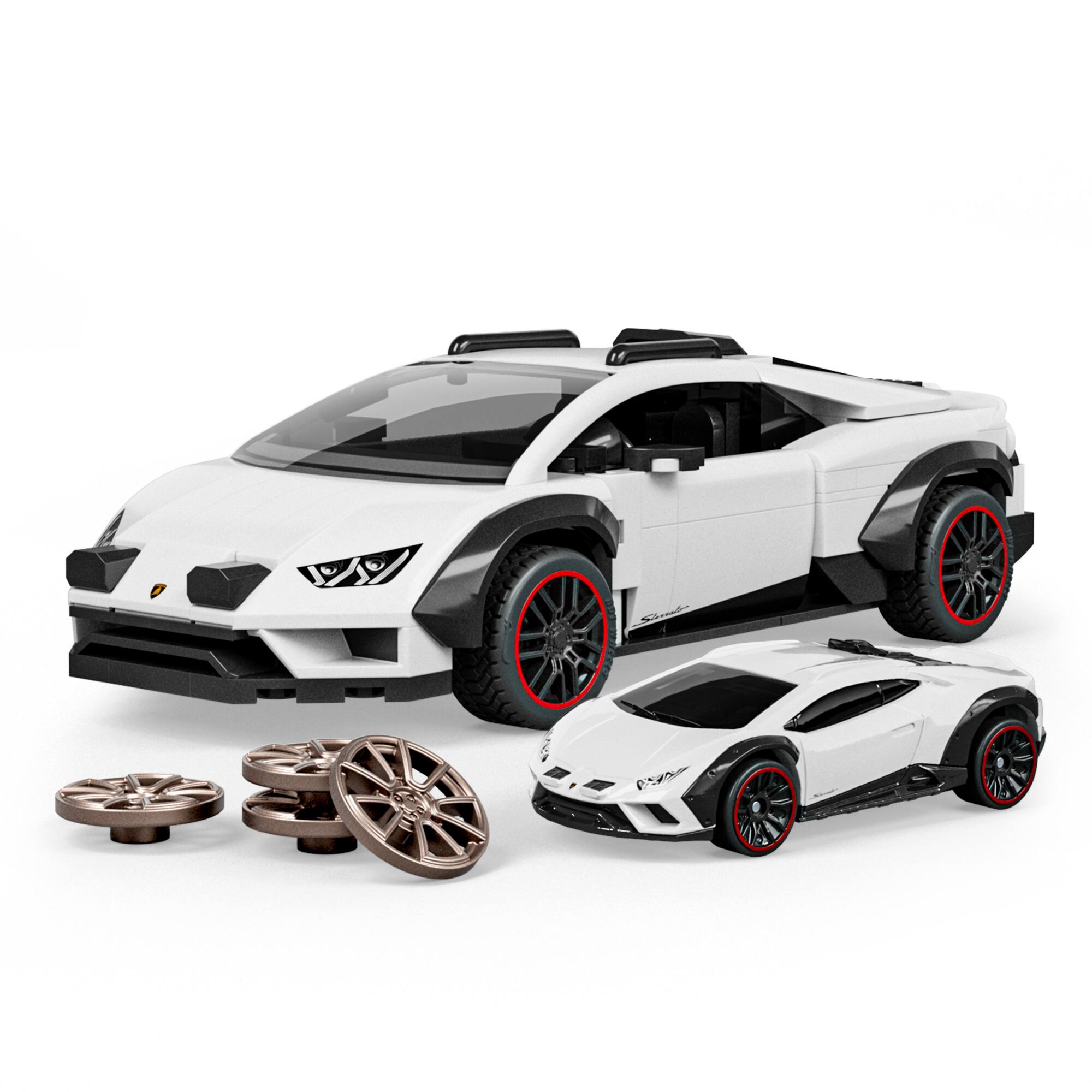 Angle. Mattel Brick Shop - Hot Wheels Lamborghini Huracan Sterrato.