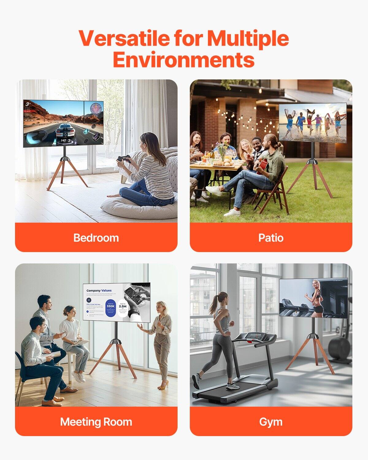 Versatile for Multiple Environments

Bedroom

Patio

Meeting Room

Gym