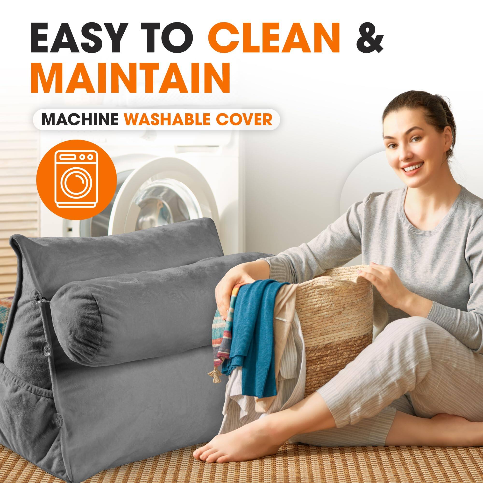 EASY TO CLEAN & MAINTAIN  
MACHINE WASHABLE COVER
