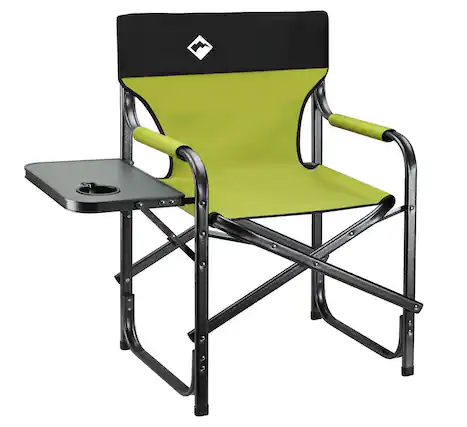Front. JETRANSPORT - Heavy Duty Directors Chair Folding Camping Chairs With Cooler Bag Portable Foldable For Camp Tailgating - Green 20 D x 22 W x 35 H.
