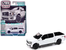 Autoworld - 2020 Ford F-150 FX4 Black Appearance Package Pickup Truck Oxford "Muscle Trucks" Series 1/64 - White