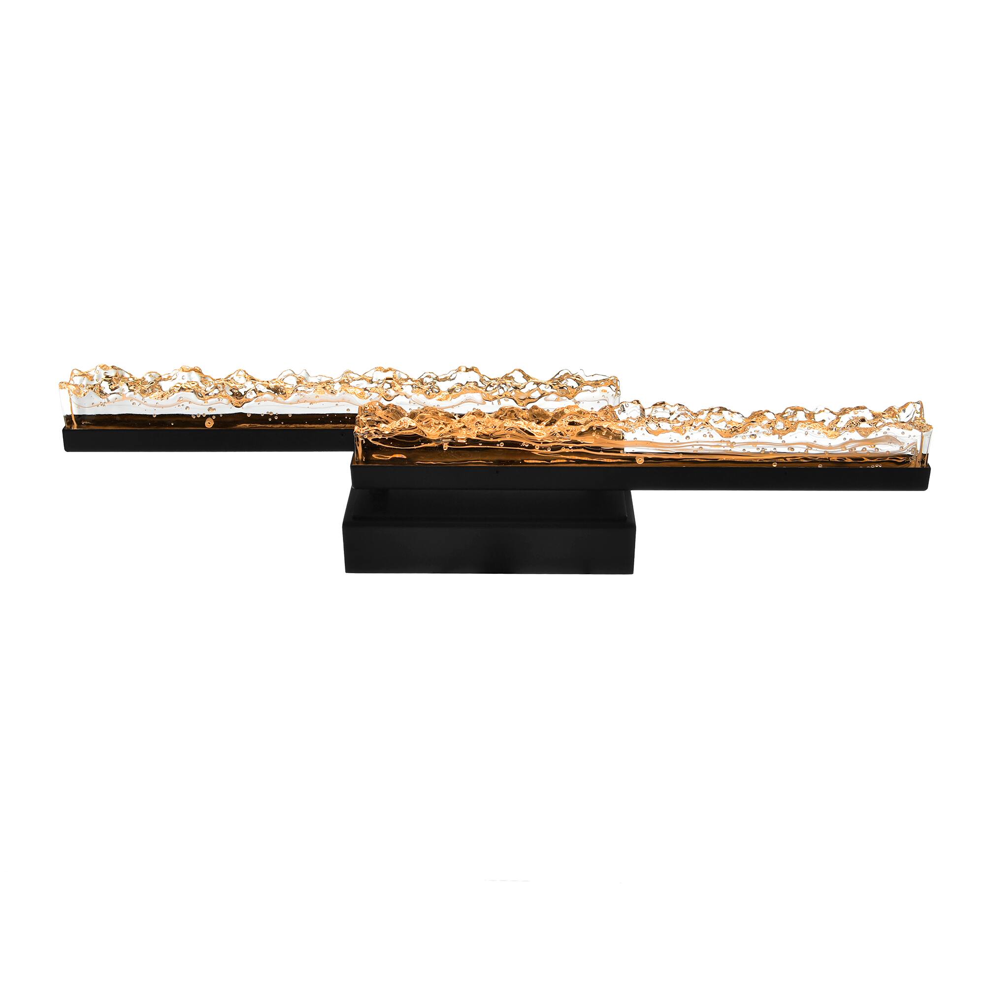 Alt View 1. CWI Lighting - Stagger Integrated LED Black Vanity Light - Black.