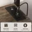 The text on the image reads: "125V/12A 2 AC Outlets 5V/2A 2 USB Ports 4.92 feet Power Cord Length."
