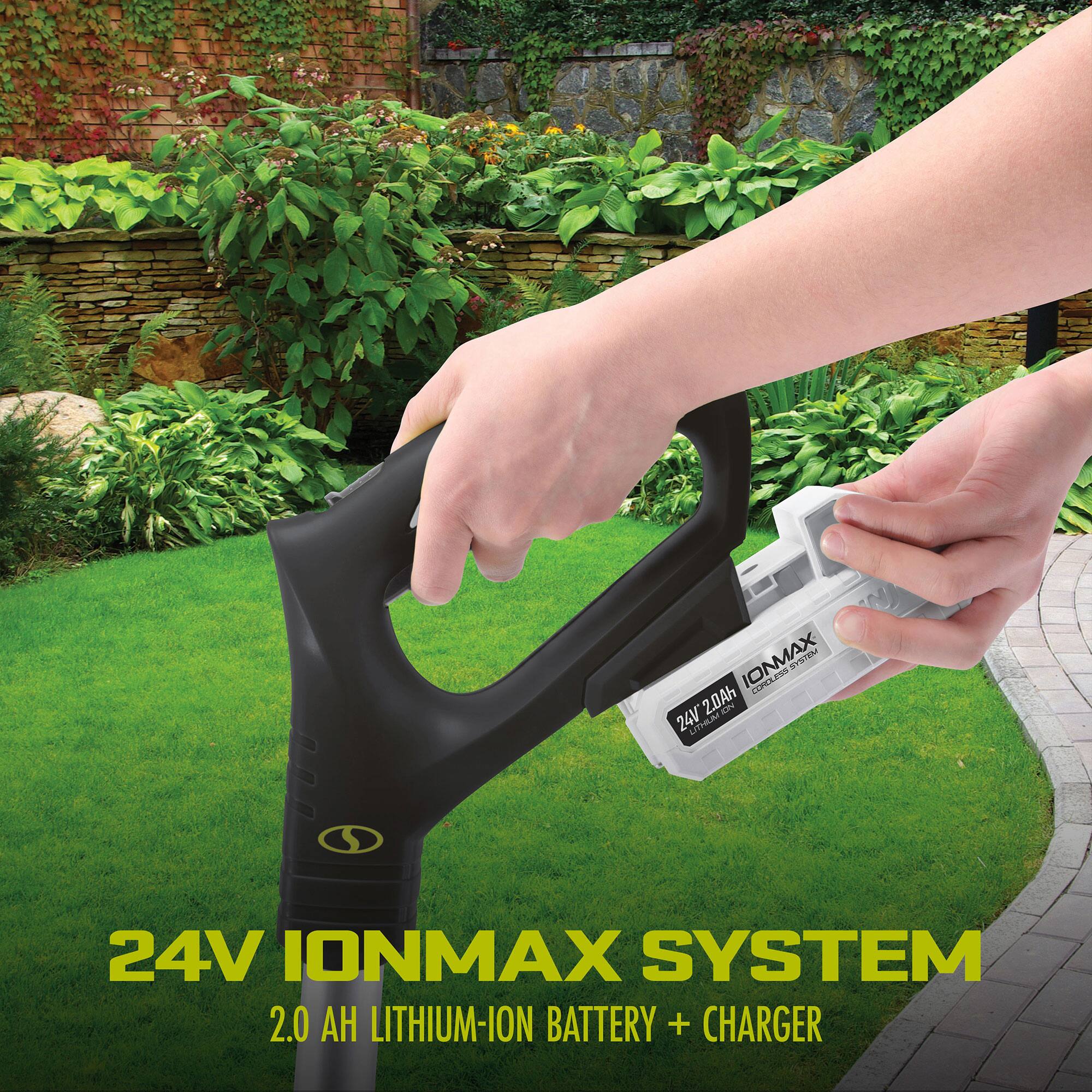 24V IONMAX SYSTEM  
2.0 AH LITHIUM-ION BATTERY + CHARGER