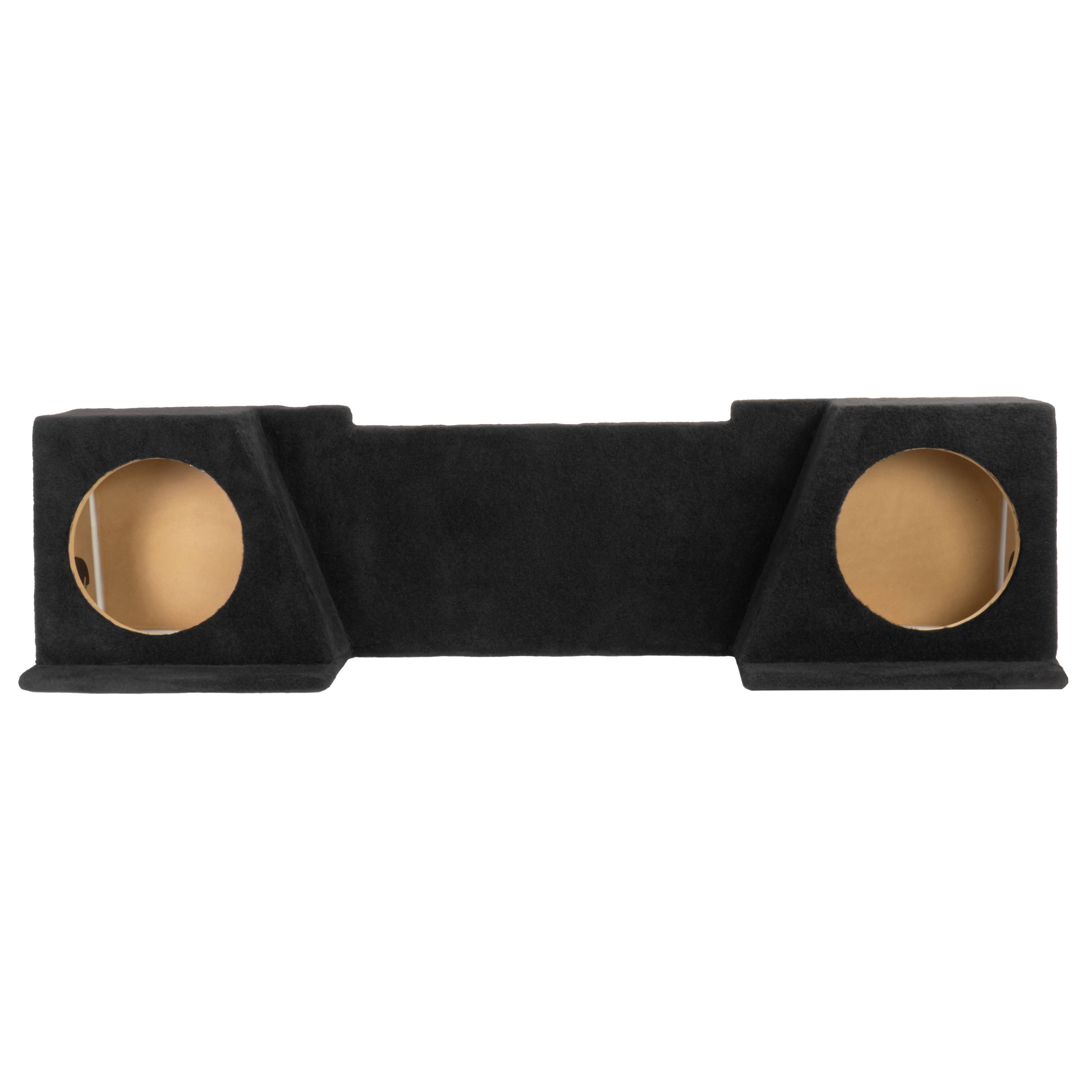 Left. NVX - 2008-2013 Silverado/Sierra Extended Cab - Custom-Fit Loaded Dual 10" Sealed Subwoofer Enclosure - Black.
