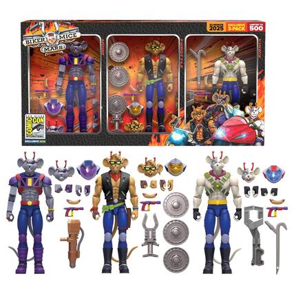 Mice Biker Mice from Mars: Throttle Summer Exclusive Limited Edition 2025 3-Pack 500. Comic International Exclusive 2028