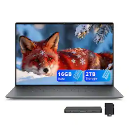 Dell - XPS 13 13.4” 2K LCD Laptop,Intel Ultra 7 256V,16GB RAM,1TB SSD+1TB Dock Station,Backlit Keyboard,Win 11 - Gray