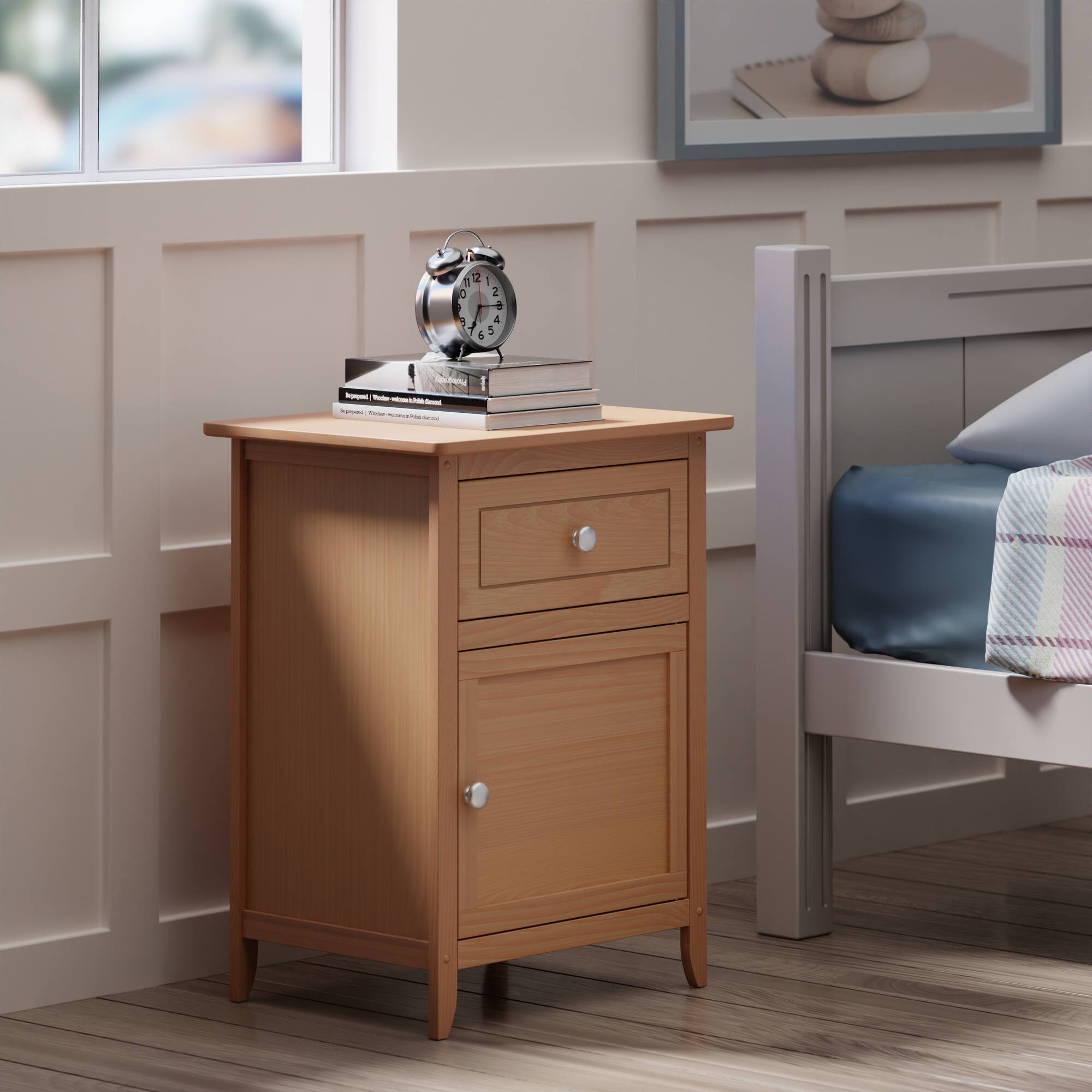 Alt View 4. Winsome Wood - Eugene Accent Table, Nightstand - Natural.