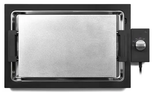 Front. Balmuda - BALMUDA The Teppanyaki Electric Griddle - Black.